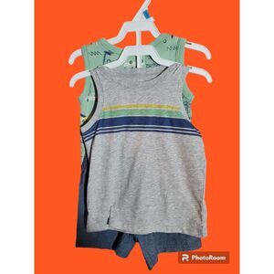 Baby Boy's Carter's 3PC Surfboard‎ Little Short Set Size 24M